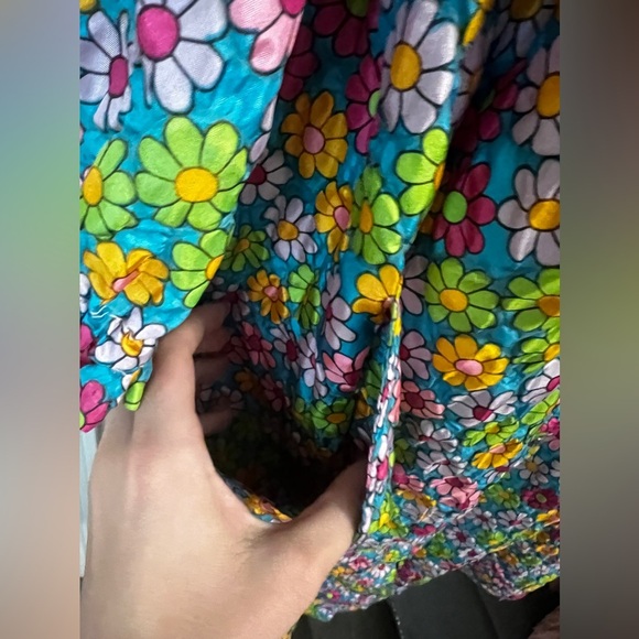 VENDOR ITEM : FINAL PRICE Vintage Handmade Floral House Dress - Picture 6 of 7